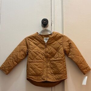 NWT OshKosh Brown Quilted Jacket Size 6 Boys